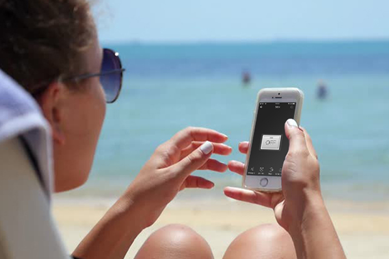 Włącznik światła dotykowy podwójny WiFi Tuya – czarny