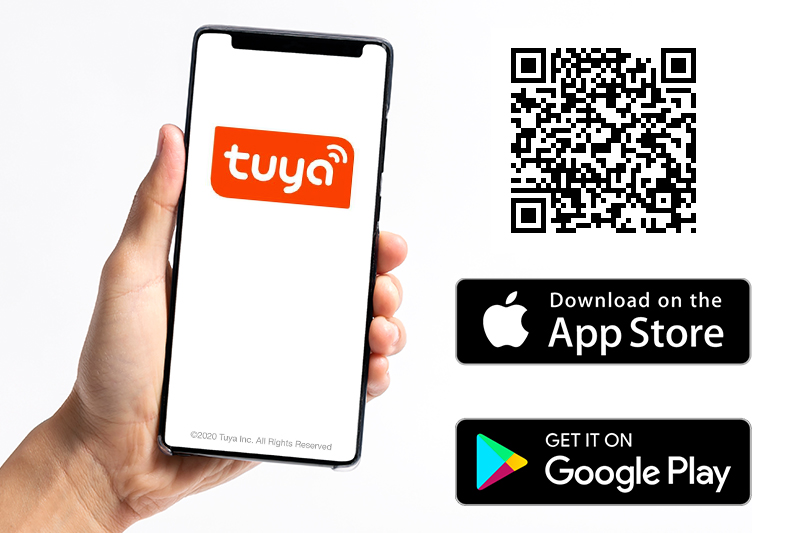 Włącznik światła dotykowy potrójny WiFi Tuya - czarny