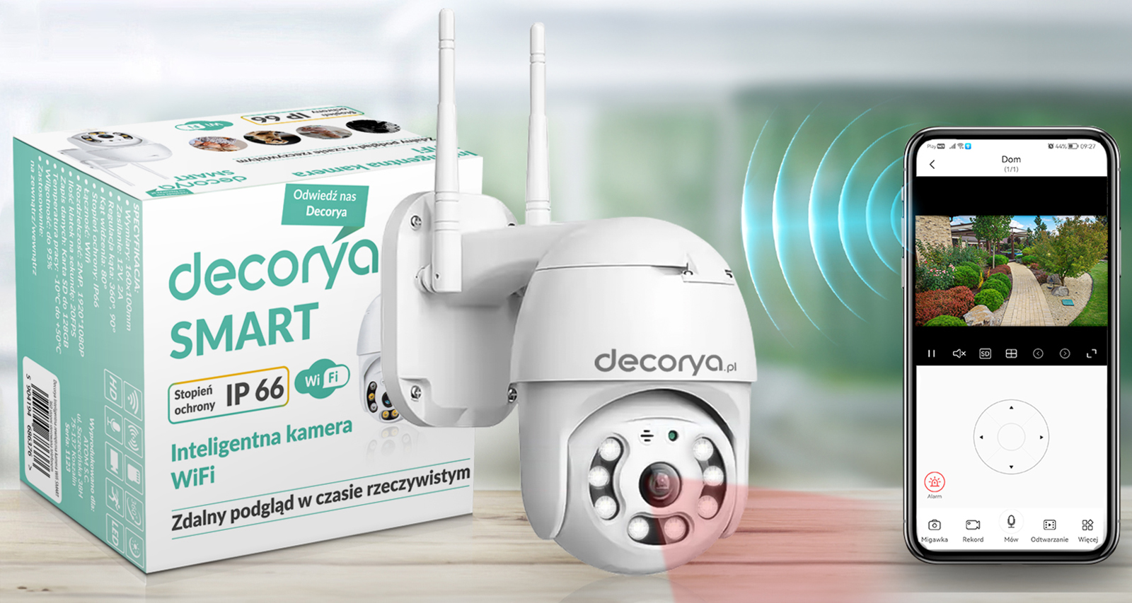 Kamera obrotowa WiFi do monitoringu domu DC01