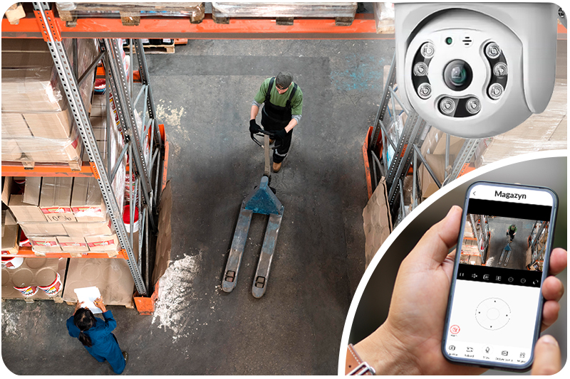 Kamera obrotowa WiFi do monitoringu domu DC01