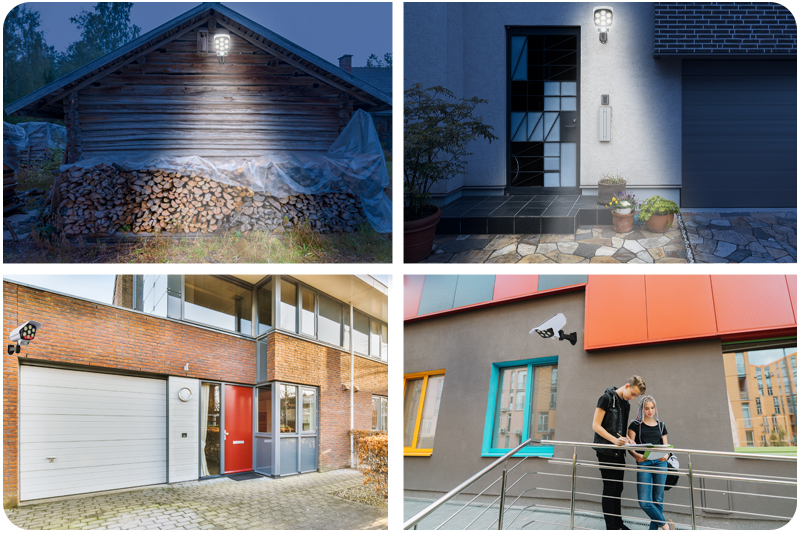 Atrapa kamery zewnętrznej DCF01 z lampą LED i czujnikiem ruchu