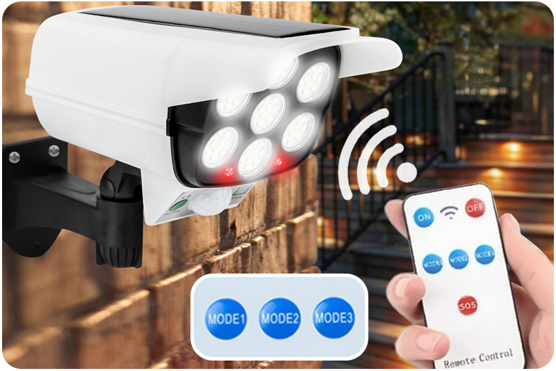 Atrapa kamery zewnętrznej DCF01 z lampą LED i czujnikiem ruchu