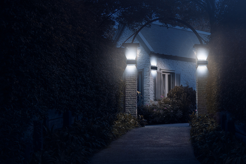 Kinkiet solarny LED z czujnikiem zmierzchu KSZ10