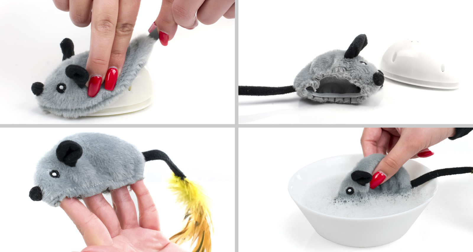 Interaktywna zabawka dla kota – uciekająca mysz