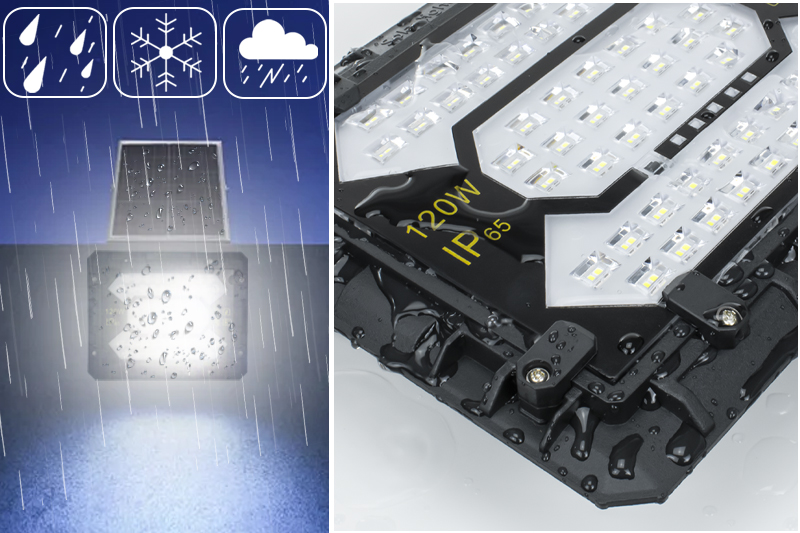 Naświetlacz solarny LED wodoodporny Hammer 120W IP65 z pilotem
