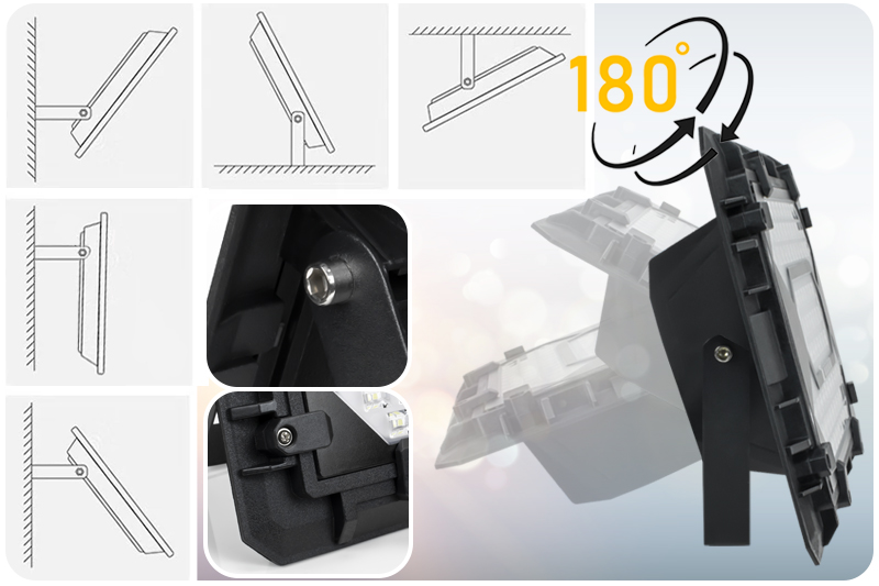 Naświetlacz solarny LED wodoodporny Hammer 120W IP65 z pilotem