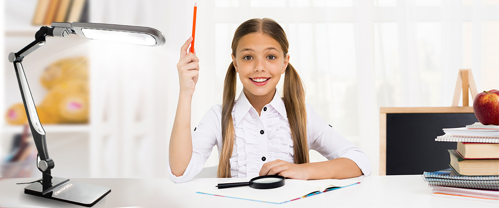 Lampka biurkowa kreślarska LED Crane 10W - czarna