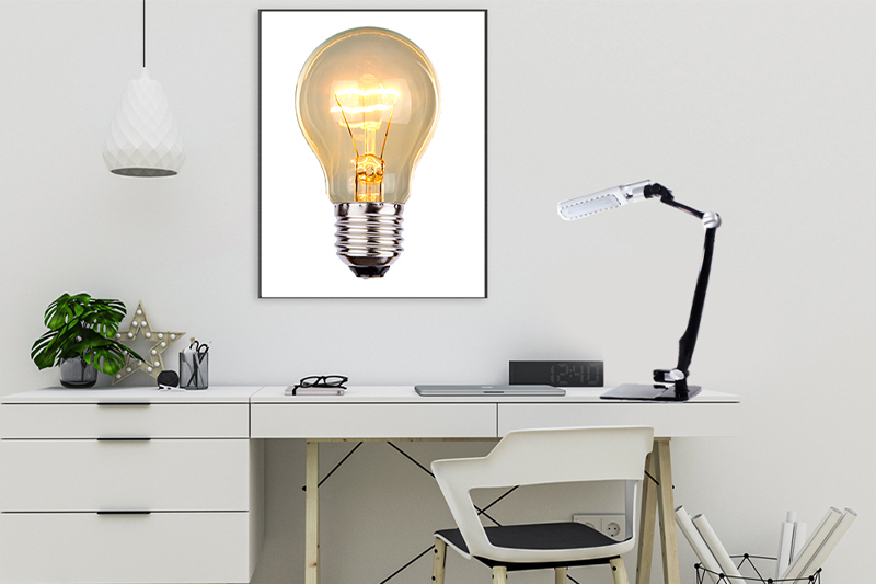 Lampka biurkowa kreślarska LED Crane 10W - czarna