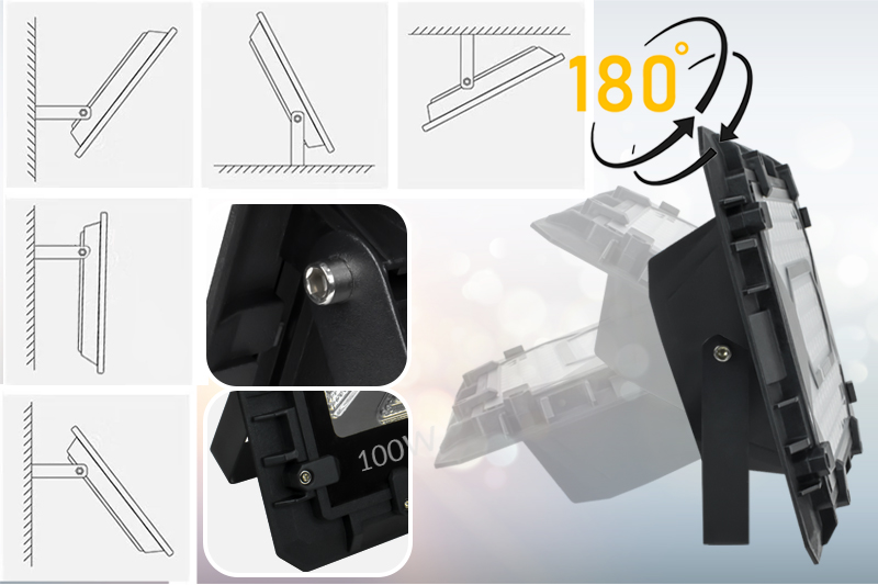 Naświetlacz solarny LED wodoodporny Hammer 100W IP66 z pilotem