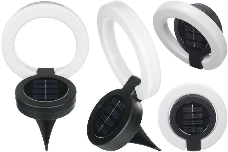 Lampka solarna wbijana w ziemię / ścienna LSR01