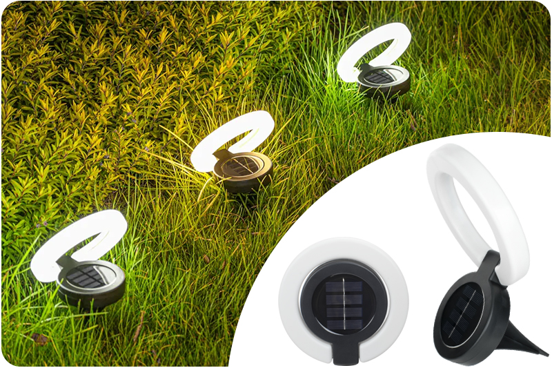 Lampka solarna wbijana w ziemię / ścienna LSR01