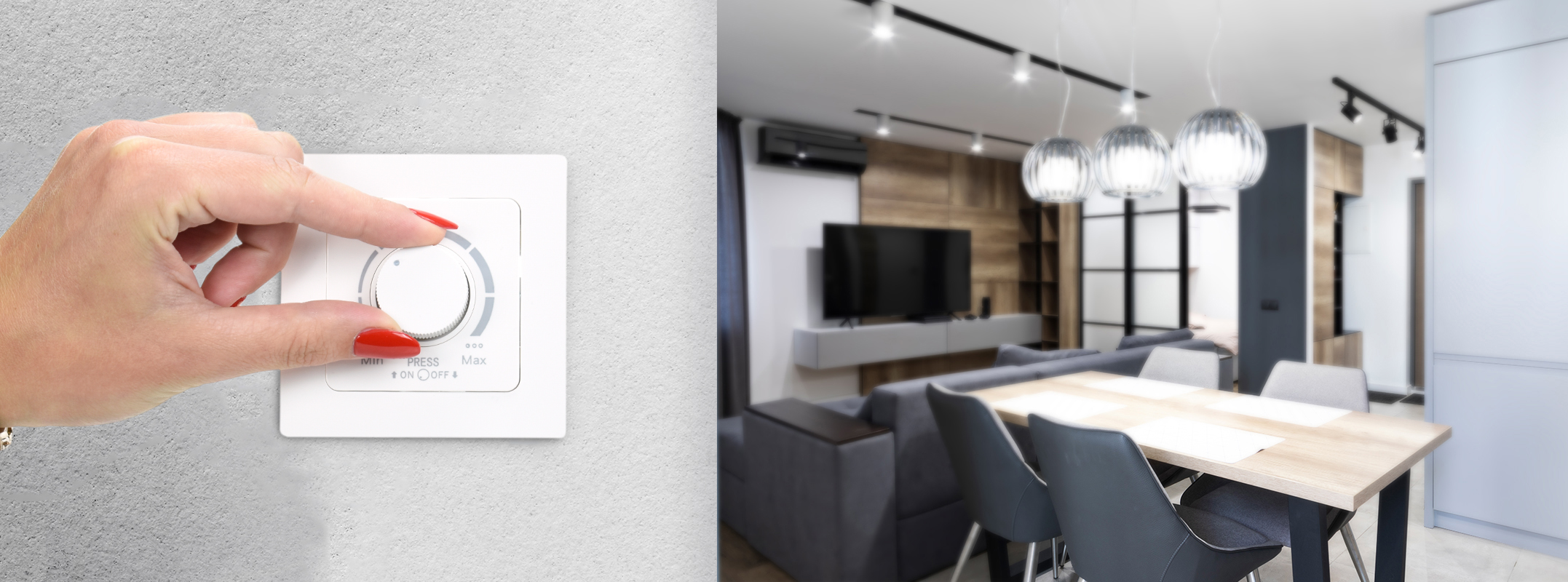 Ściemniacz obrotowy z włącznikiem LED pojedynczy ASD01 230V 300W – biały