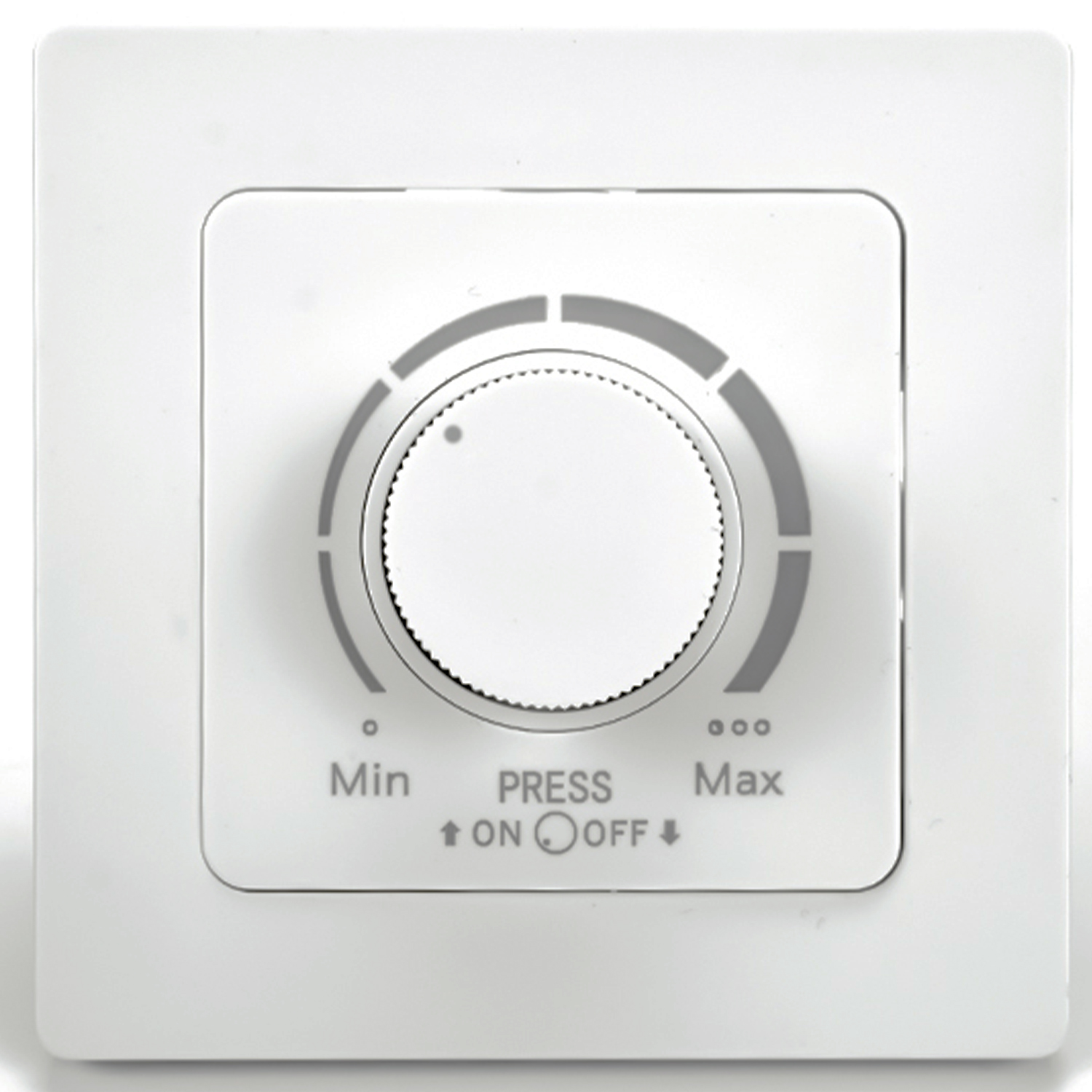 ASDIMM001WHITE_min01 Ściemniacz obrotowy z włącznikiem LED pojedynczy ASD01 230V 300W – biały