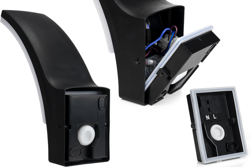 Kinkiet ścienny LED zewnętrzny / wewnętrzny z czujnikiem ruchu BowPIR IP65 4000K 12W 230V