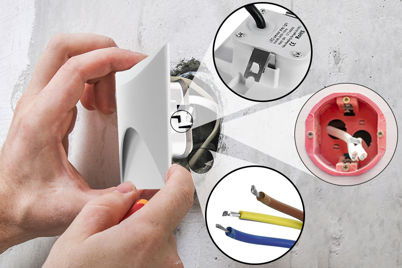 Oprawa schodowa LED Decorya Q14 3W 4000K IP65 - biała aluminiowa