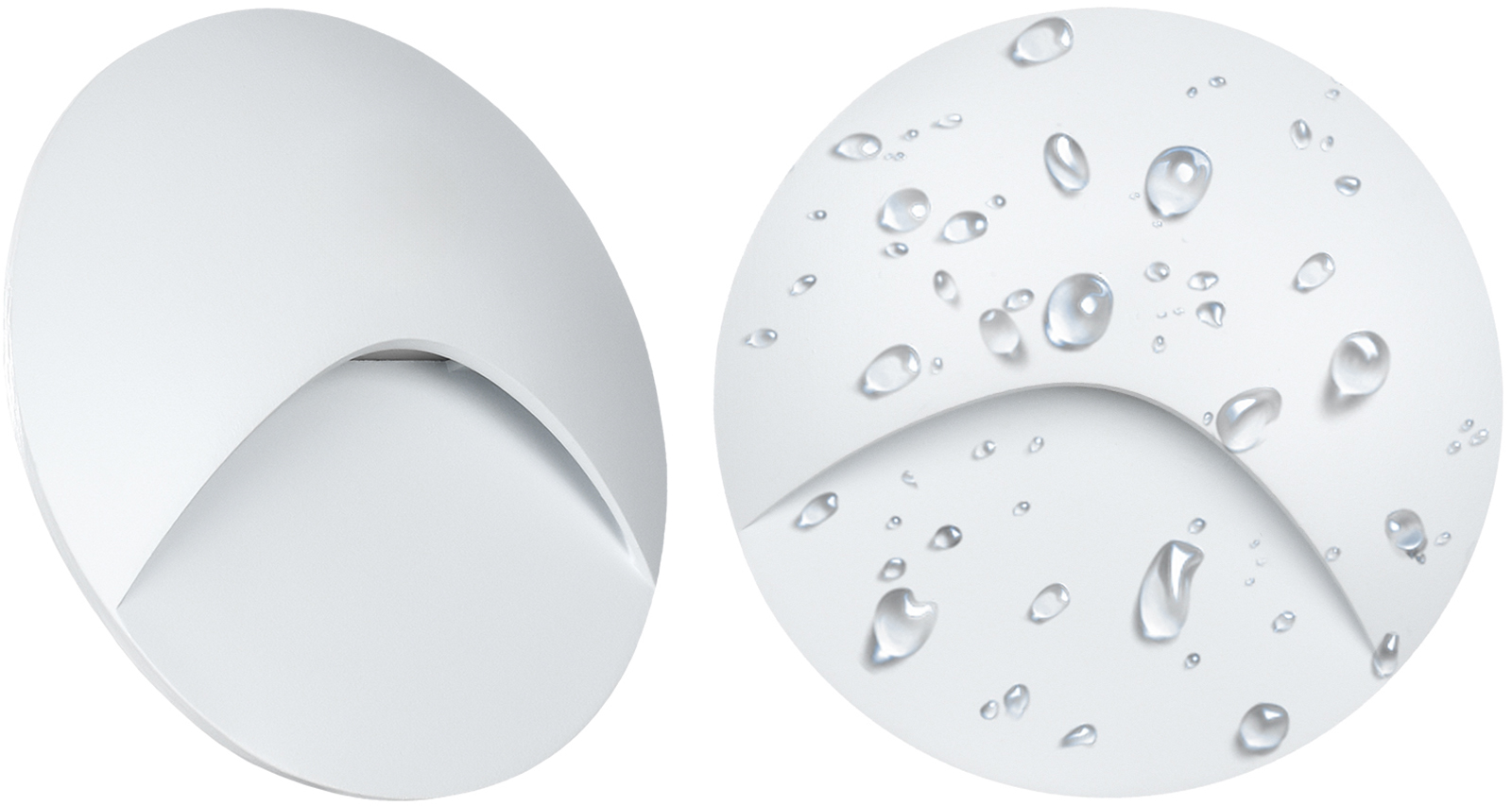 Oprawa schodowa LED Decorya Q16 z czujnikiem zmierzchu 3W 4000K IP65 - biała aluminiowa