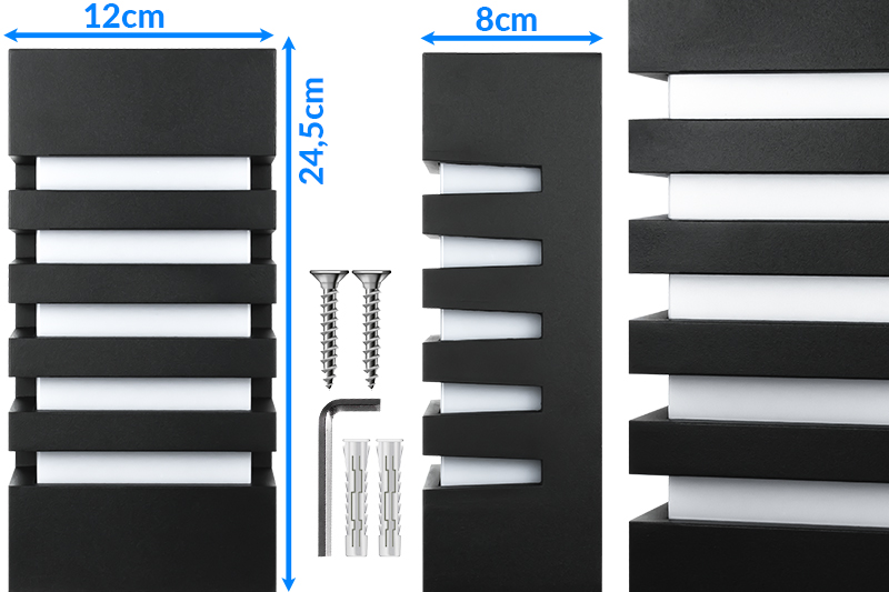 Kinkiet dekoracyjny zewnętrzny / wewnętrzny Koga KZK01 E27 IP55