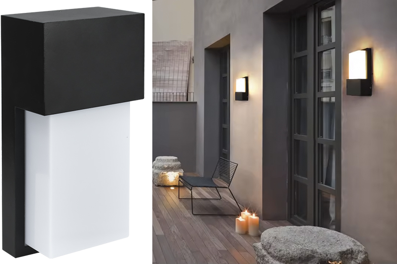 Kinkiet dekoracyjny zewnętrzny / wewnętrzny Koga KZK02 E27 IP55