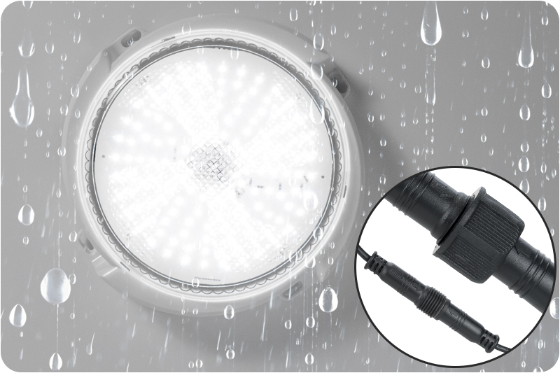 Lampa solarna plafon LED wodoodporna IP65 zewnętrzna Decorya DCS01 sufitowa naścienna