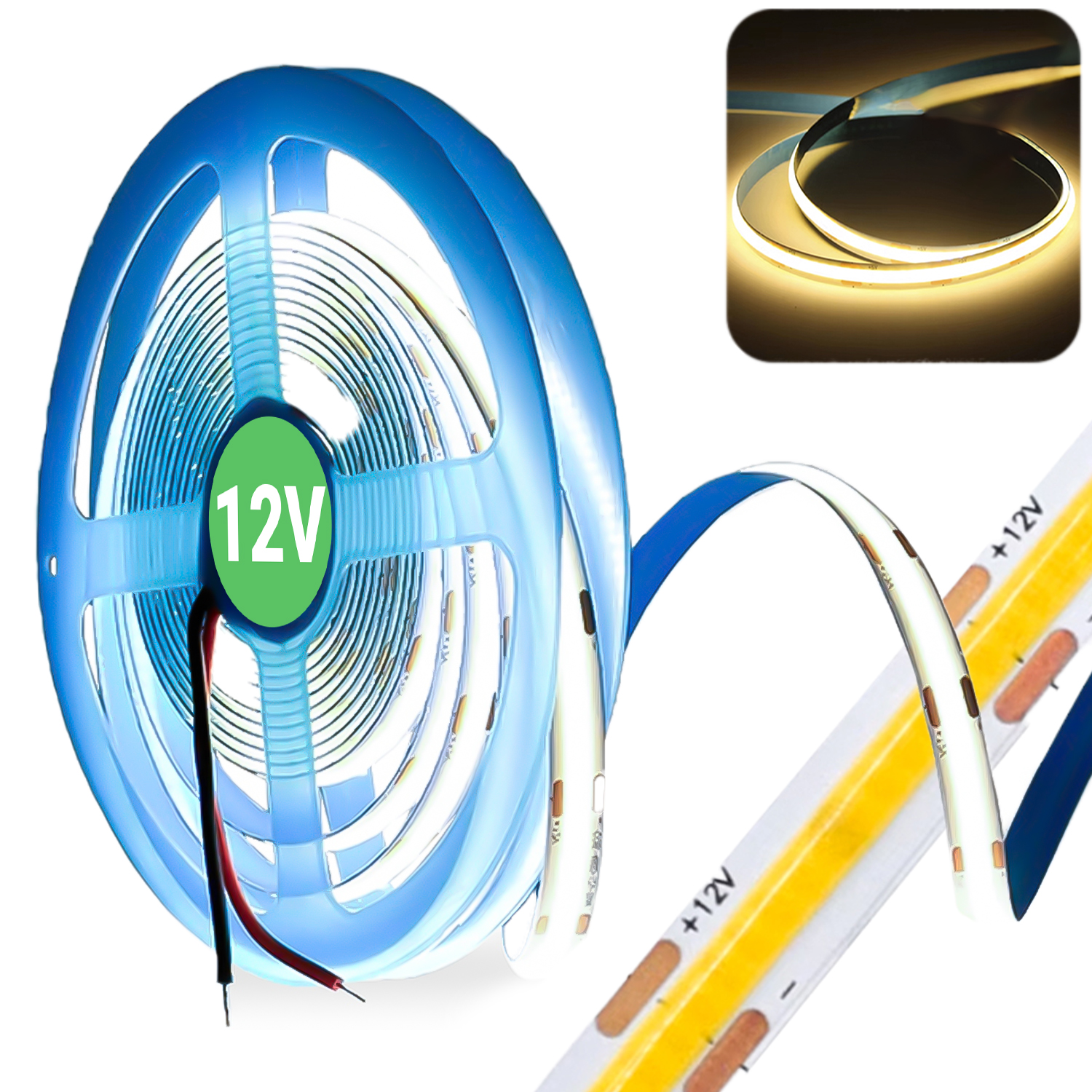 LEDCOBSTRIP_12V_min01 taśma led z mocnym klejem